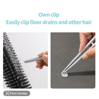 Brosse de Nettoyage Réglable 2-en-1 en Gros pour le Récurage et le Grattage des Sols de Salle de Bain – Produit de Nettoyage Domestique