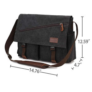 Sac à bandoulière en toile imperméable pour hommes, sacoche Durable à la mode - Product Image 3