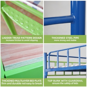 Школьный дом, отель, общежитие, металлический каркас кровати, двухъярусная кровать для школьной мебели, общежитие, чердак-кровать с лестницей - Product Image 4