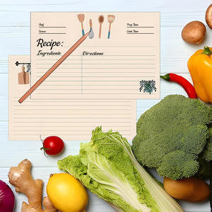 Gangtong auf Lager Grenzüberschreitend Meistverkaufte Hochwertige Rezeptkarten Doppelseitig Blanko Handbeschreibbar Aufzeichnung Klein - Product Image 5