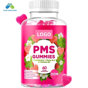 Pacchetto OEM PMS Gummies per donne con <span class=keywords><strong>Dong</strong></span> <span class=keywords><strong>Quai</strong></span> e vitamina B6 integratore per la salute senza zucchero etichetta privata vegana - Product Image 6