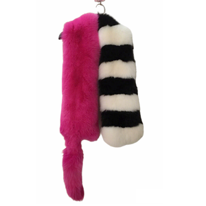 Y.<span class=keywords><strong>ROGUSA</strong></span> Marca YR781 Lujo Real Fox Fur Chal Block Color Fur CAPE - Product Image 1