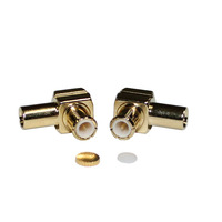 Connecteur coaxial MCX-JWB2 de qualité supérieure, connecteur mâle MCX coudé pour câble RG405 RG086, fourni par l'usine