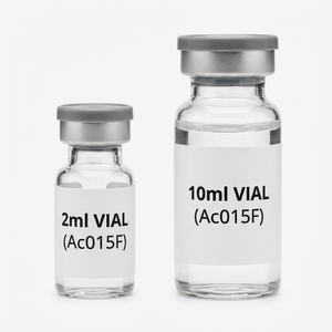 Custom 2ml Clear Glass Vial <b>Labels</b> Glossy White Stickers for Professional Whitening Injection <b>Packaging</b> - Product Image 2