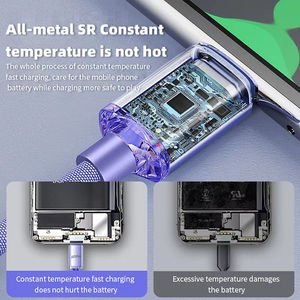 สาย USB Type C เป็น USB C 120W สำหรับ iPhone 15 PRO MAX PD ชาร์จเร็วสำหรับ Samsung Xiaomi 14 <span class=keywords><strong>OnePlus</strong></span> 12 poco X6 OPPO CC - Product Image 6