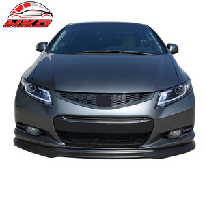 Alerón Delantero para Honda Civic Coupé de 2 Puertas 12-13, Sin Pintar, Negro, de Poliuretano, Accesorio Exterior de Alta Calidad - Product Image 2