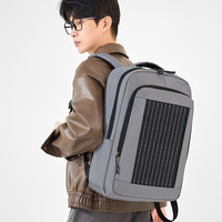 Sac à dos Oxford à panneau solaire intégré pour ordinateur portable, idéal pour les trajets quotidiens et le rangement, vente en gros