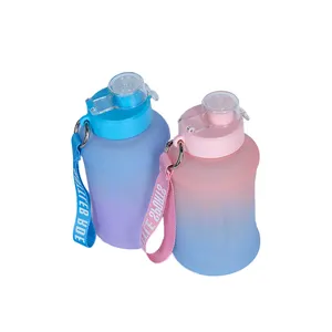 Fashion 16Oz 24Oz 2000Ml Outdoor Gym Sports Plastic Shaker Bottle For Protein Shakes