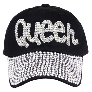 Cappellino da Baseball con strass Streetwear Bling Queen estivo cappello in cotone da viaggio cappellini da esterno alla moda Casual semplici <span class=keywords><strong>cappelli</strong></span> da Baseball - Product Image 1