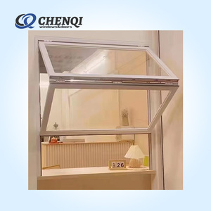 Fenêtre à guillotine simple en aluminium avec verre trempé insonorisé pour bar à domicile - Product Image 2