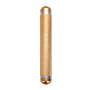 Aluminum Alloy <b>Cigar</b> <b>Tube</b> Gold And Black Portable Waterproof With Strong Seal For <b>Cigar</b> Storage - Product Image 4
