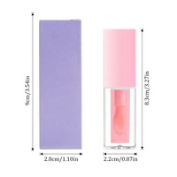 Huile teintée hydratante naturelle pour les lèvres, huile repulpante pour les lèvres, brillant à lèvres et repulpeur
