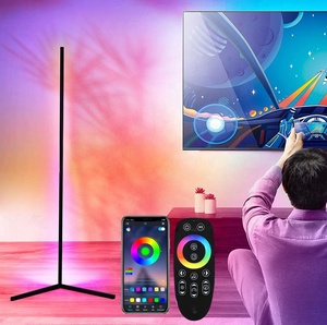 Drop <span class=keywords><strong>Shipping</strong></span> Modern dimmerabile Home RGB telecomando LED lampada da terra lampada ad angolo - Product Image 2