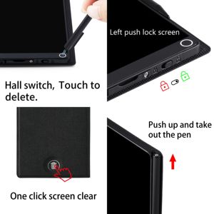 6.5" Full Screen Magnetic Self-adhesive Battery-Powered Drawing Tablet Reusable Erasable <strong>Digital</strong> Notepad LCD <strong>Writing</strong> <strong>Pad</strong> 87g - Product Image 6