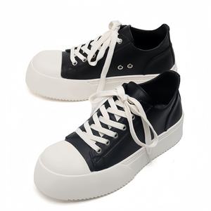 2025 fond épais rehaussant quotidien décontracté mode baskets nouveaux hommes et femmes Derby <span class=keywords><strong>toile</strong></span> à la mode marche Style chaussures - Product Image 1