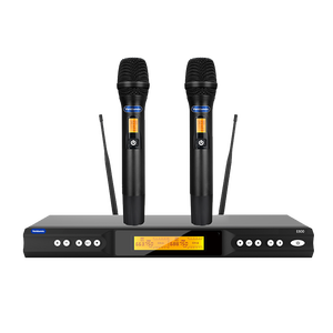 Sistema de micrófono inalámbrico UHF dual profesional VK6000 Veida KTV para karaoke - Product Image 5