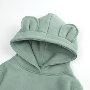 Ropa de Bebé, Abrigo Infantil de Invierno para Niños y Niñas, Sudadera con Capucha de Forro Polar, Suéter con Orejas de Oso, Sudadera con Capucha de Algodón Orgánico para Bebé - Product Image 4
