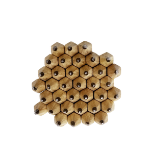 قلم رصاص خشبي سداسي الشكل 3.5 بوصة مخصص حسب الطلب، يقبل الشعار والتغليف حسب الطلب، معتمد من EN71 وISO - Product Image 5