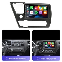 Lecteur multimédia de voiture Rhythm 9 pouces 2+32 Go Nouvelle interface utilisateur 5.0 DSP Égaliseur 32 bandes Caméra AHD GPS Écran partagé CarPlay Android Auto pour Honda