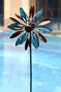 <span class=keywords><strong>Moulin</strong></span> à <span class=keywords><strong>vent</strong></span> Art Déco en fer forgé fait main pour jardin, cour, extérieur, paysage, décoration imperméable avec artisanat en acier - Product Image 6