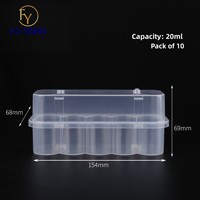 Flacons de poudre lyophilisée de peptides à haute capacité et anti-écrasement, 3 ml/5 ml/7 ml/10 ml, emballage en boîte en plastique de 10 pièces