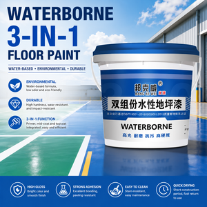 Pintura para Pisos a Base de Agua BKW 3 en 1, Alto Brillo, Resistente al Desgaste, Revestimiento Antipolvo para Pisos, 18 kg - Product Image 1