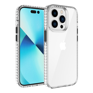 Cho <span class=keywords><strong>iPhone</strong></span> 16 rõ ràng trường hợp trường hợp điện thoại tùy chỉnh pha lê PC TPU Bìa điện thoại trong suốt trường hợp rõ ràng cho <span class=keywords><strong>Iphone</strong></span> 14 15 16 Pro Max - Product Image 2