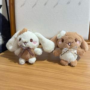 Özelleştirilebilir Mini çocuk tarçın köpek peluş kolye bebek yumuşak pamuk anahtarlık Schoolbag süs çift süsleme-büyük hediye - Product Image 3