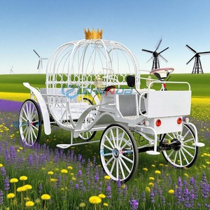 Beautiful and Romantic Pumpkin Carriage Electric Special Vehicle Wedding Sightseeing Carriage - Product Image 1