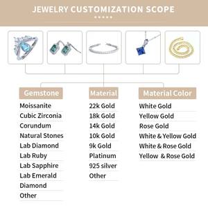 Custom Rose Gold Plated S925 <b>Sterling</b> <b>Silver</b> Moissanite Tennis Chain <b>Necklace</b> Trendy Link Style for Men Women Great Gift Idea - Product Image 6