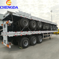 Nouveau Usagé 2 3 4 Essieux 60 Tonnes 80 Tonnes 40 pieds 45 pieds Remorque Semi-Remorque Plateau Porte-Conteneurs Camions à Vendre