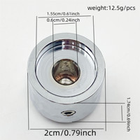 Guitar Parts Factory Original Gear Type Rhombus Aluminium Alloy Potentiometer Knob Electric Guitar Bass Volume Control Knob