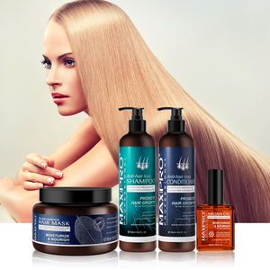 Maxipro Salon sử dụng dầu argan hữu cơ Mặt nạ tóc Biotin dầu gội và dầu xả đặt thảo dược tự nhiên dày lên bộ chăm sóc tóc - Product Image 1