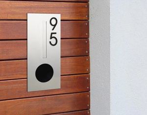 Встраиваемый почтовый ящик с ключом, всепогодный, для забора/стены, из стали и алюминия, для сада, для посылок - Product Image 1