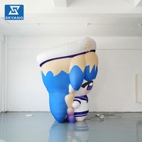 Modèle de mascotte gonflable personnalisé de personnage de dessin animé pour concerts en plein air, soutien des fans, publicité et décoration de fête