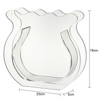 Vase coloré, arrangement floral nordique, vase minimaliste pour plantes, vase pour aquarium, vase transparent en acrylique pour fleurs