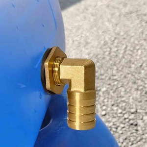 Raccord en laiton pour jardin, connecteur de fût à eau en laiton 90° °   Raccord coudé à barbillon en laiton pour tuyau - Product Image 6