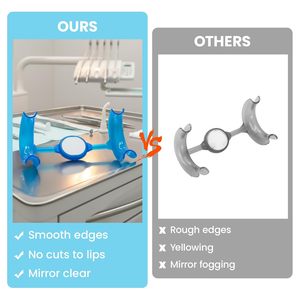 Retractor Bucal Dental con Espejo, Abridor de Boca para Blanqueamiento y Reparación Dental, Protector Labial en Forma de M, Suministros Dentales, 10 Unidades - Product Image 4