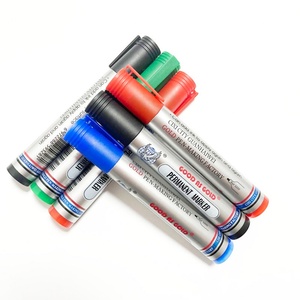 Marqueur permanent imperméable de haute qualité, modèle 3200, pointe fine noire, 12 stylos à peinture noirs - Product Image 1