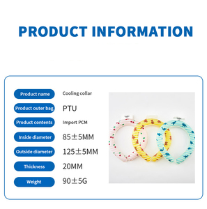 Enfriador de cuello producto 2025 personalizado deportivo usable Pcm Gel congelación cuello frío anillo enfriamiento cuello tubo para enfriador al aire libre paquete - Product Image 2