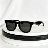 Nouvelles lunettes de soleil carrées rétro à monture intégrale, verres transparents dégradés, unisexes, haut de gamme, pour la conduite, protection UV400