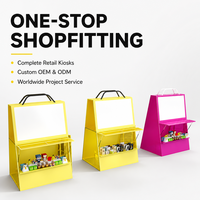 Kiosque pop-up extérieur personnalisé en forme de sac de courses, stand commercial de vente au détail pour marché, présentoir de magasin