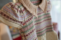 Nouvelle Robe Pull Jacquard Fair Isle à Col Revers pour Filles, Collection Automne 2026