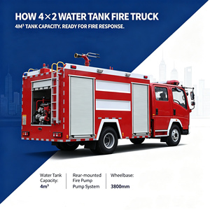 Camión de <span class=keywords><strong>Bomberos</strong></span> HOWO 4CBM RHD con Motor Diésel Cummins ISF3.8 de 141HP, Tracción 4x2, Bomba CB10/30, Monitor de Agua PS30, Carrocería de 7000mm, Aire Acondicionado y Servofreno - Product Image 5
