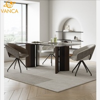 Chaise de salle à manger au design nordique de luxe léger, en cuir PU, ergonomique, avec dossier creux, pour restaurant, salon, salle à manger