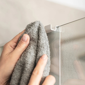 <span class=keywords><strong>2</strong></span> tầng treo vòi hoa sen Kệ chải Matt đen trắng thép không gỉ 304 lưu trữ giá Organizer chủ cho phòng tắm - Product Image 3