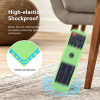 Housse de protection en silicone pour télécommande Superbox s2 S3 S4 RC-100/200 avec sangle lumineuse évidée et cordelette