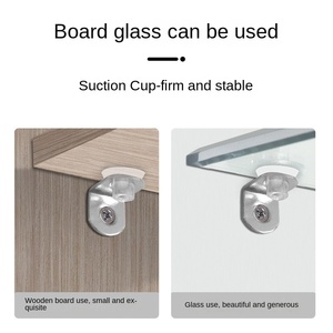 Support de chevilles d'étagère support broches accessoires de meubles pour étagère d'armoire étagère en verre ventouse équipement de Distribution - Product Image 3