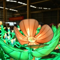 Linternas LED de Seda Chinas Impermeables con Formas de Plantas, Decoraciones para Festivales al Aire Libre, Halloween/Día de Acción de Gracias/Navidad/Año Nuevo