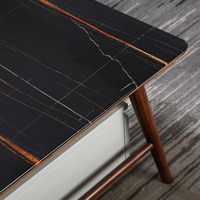 Combinaison de meubles de luxe 870116, table basse moderne en teck et meuble tv